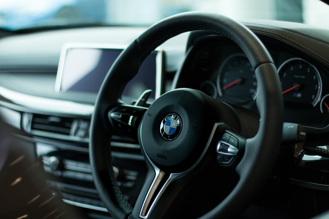 BMW Steering Wheel Detail